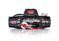 Warn VR Evo winch with rope on a white background