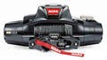 Warn winch with red accents on a white background 10 000 lbs zeon offroad